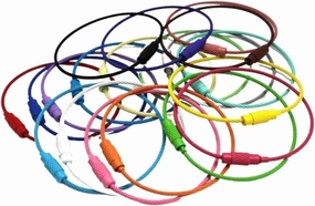 10-20pcs Stainless Steel Wire Keychain Ring Key Keyring Circle Rope Cable Loop Outdoor Camp Tag Screw Lock Gadget (Color : Mixed, Size : 20PCS_15CM Long)