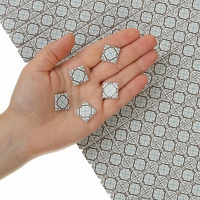 150 pcs, Dollhouse Flooring, 1:12 Scale Doll House Tiles, Miniature Dollhouse Accessories, REDUCIO! (Victorian Soft Blue)