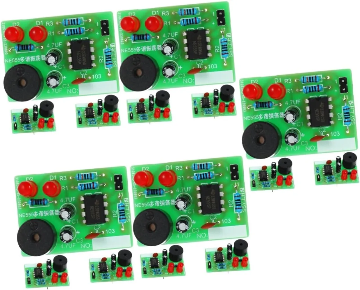 15sets Soldering Practice Kit Flash Circuit Soldering Training Board for Electronics Enthusiasts Easy Assembly Lightweight for Learning