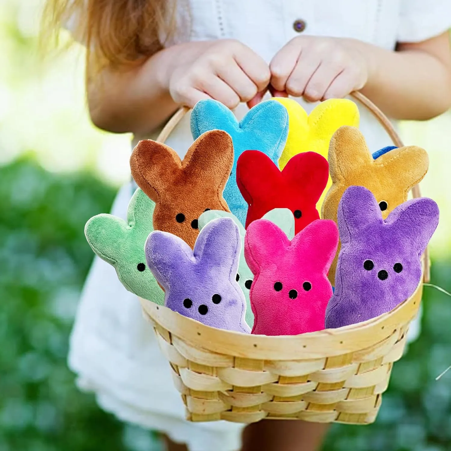 16PCS Easter Stuffed Bunny Plush Toys,Easter Bunny Bulk Stuffed Animals Plushie for Kids Boys Girls Toddler,Easter Basket Stuffers Egg Fillers