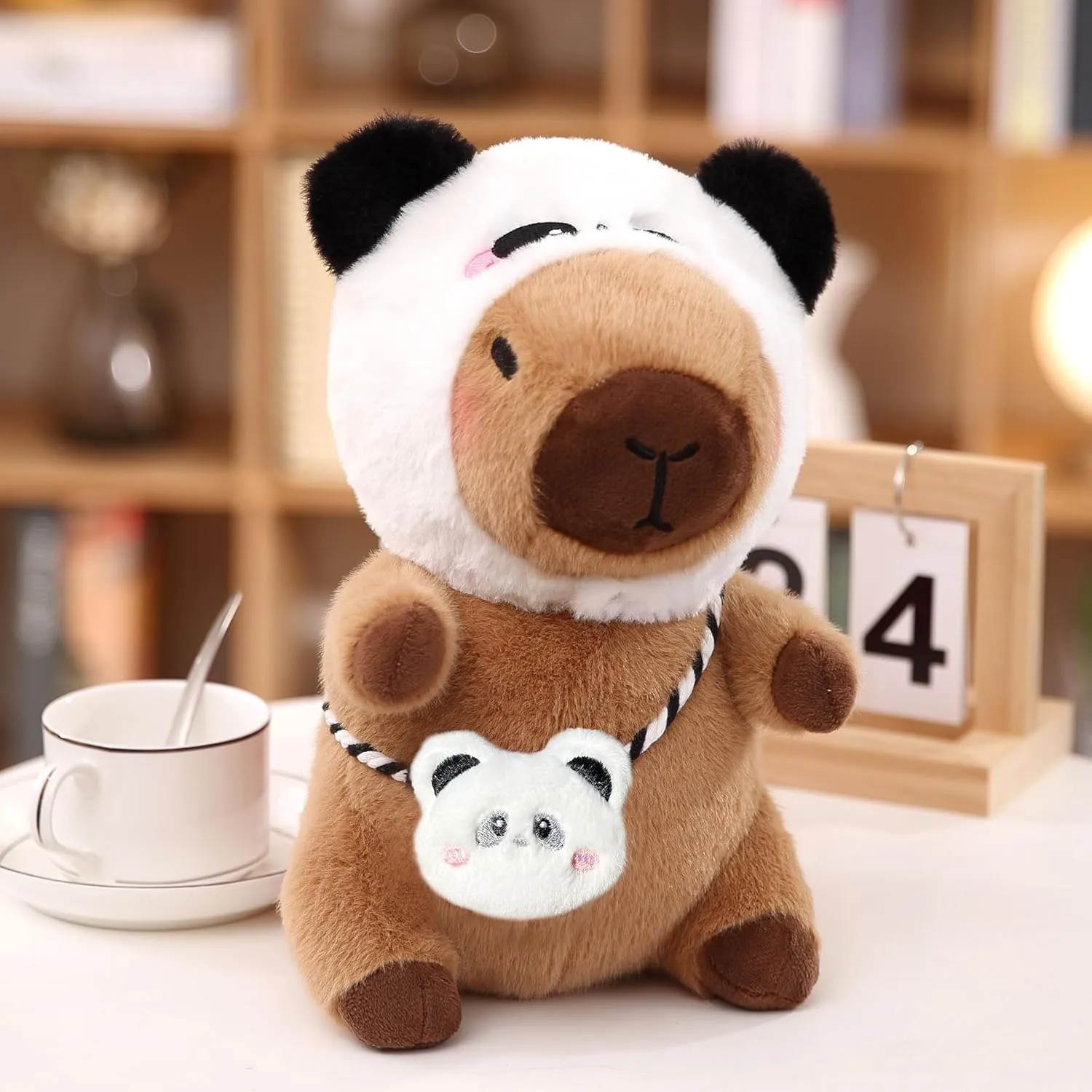 2 Capybara Plush with 13 pcs Clothes & Accessories, Dress Up Capybara Stuffed Animal Plush Toys, 10.2 in Cute Plushies for Girl/Boy Birthday