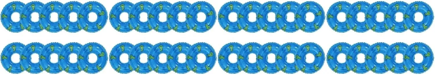 20 Pcs Duckling Swimming Ring Miniatures Kids Decor Miniture Decoration Dollhouse Decoration Swimming Rings Mini Ducks Mini House Swim Rings Desktop Miniature Swim Ring Toy Child