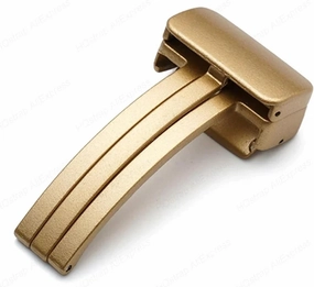 20mm Gold Magnetic Buckle Stainless Steel Button Silicone Leather Watchbands Replacement Buckles Strap Folding Clasp Silver