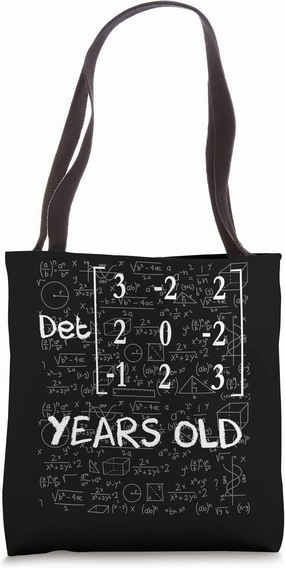 28th birthday 28 years old With Matrix Determinant Math Geek Tote Bag