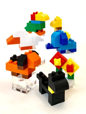 382811 IWAKO BLOCK ANIMALS ERASERS-30