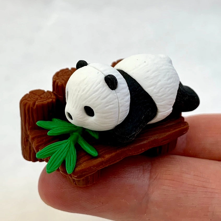 383001 IWAKO PANDA FAMILY ERASERS CARD-SINGLE