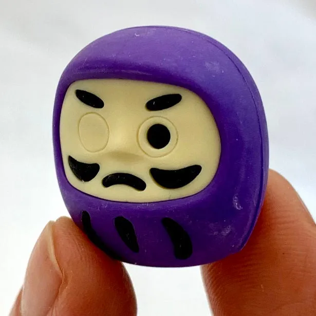 38319 IWAKO DARUMA ERASER CARD-10 CARDS