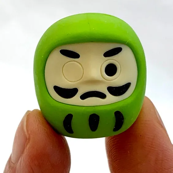 38319 IWAKO DARUMA ERASER CARD-10 CARDS