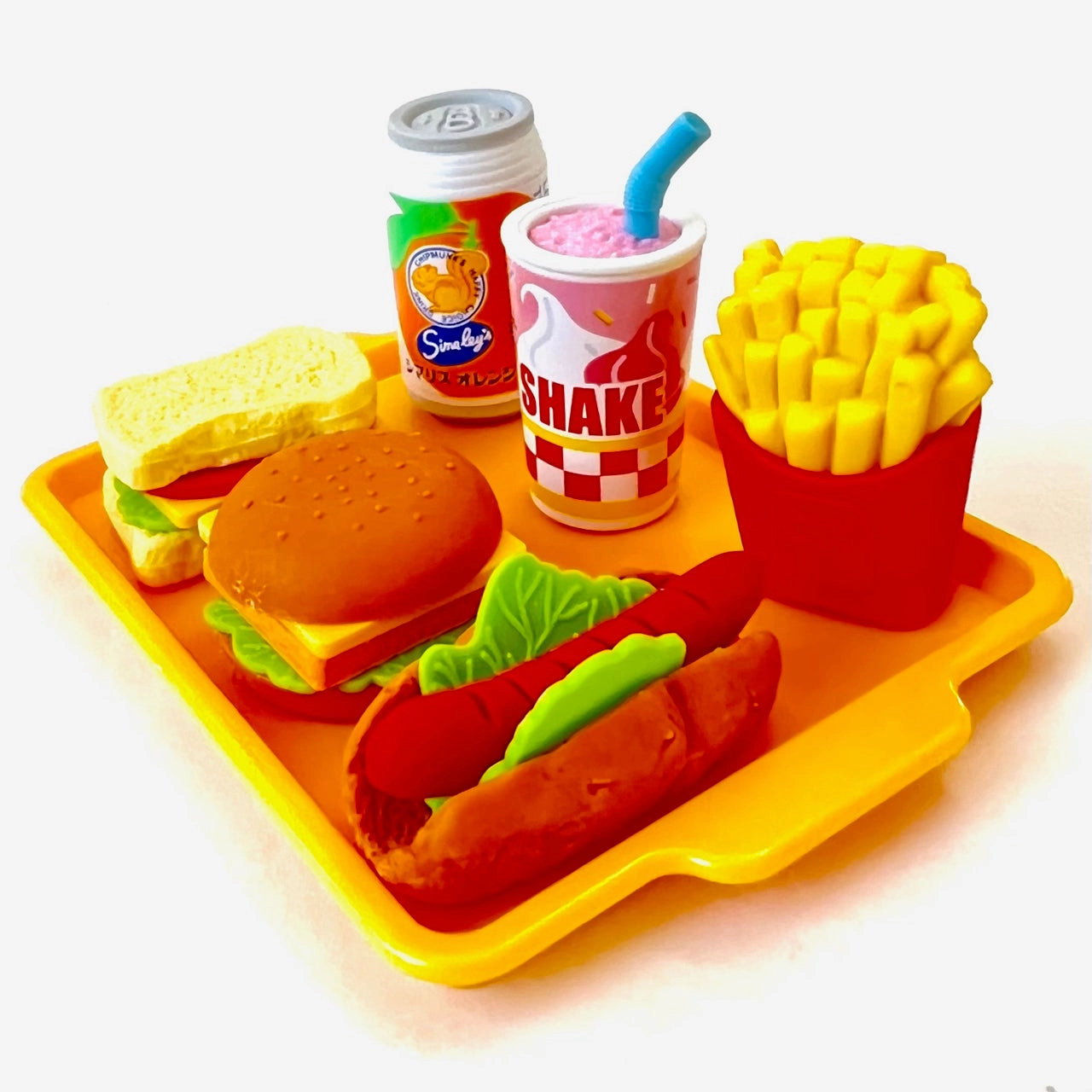 38331 IWAKO FAST FOOD ERASER CARD-10 CARDS