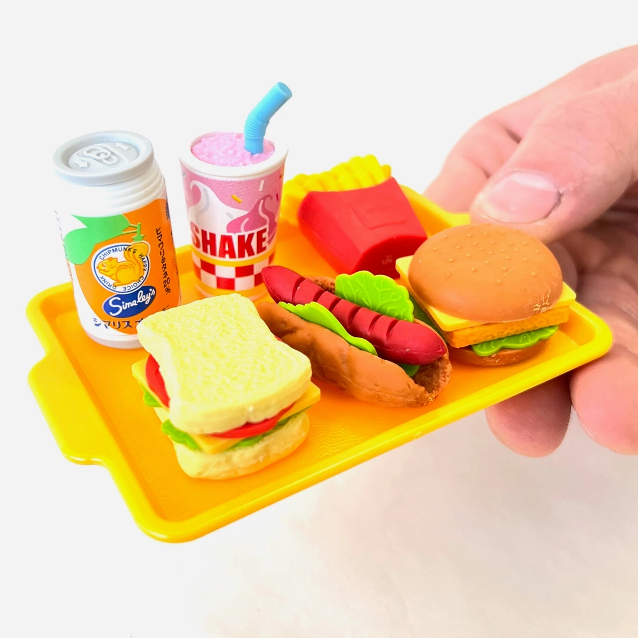 38331 IWAKO FAST FOOD ERASER CARD-10 CARDS