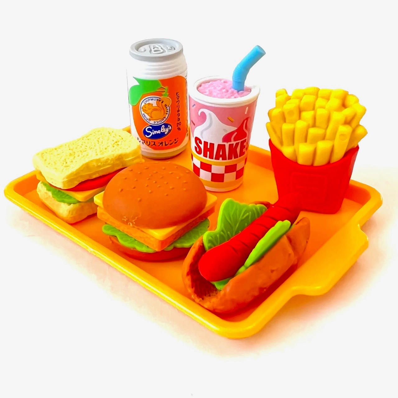 38331 IWAKO FAST FOOD ERASER CARD-10 CARDS