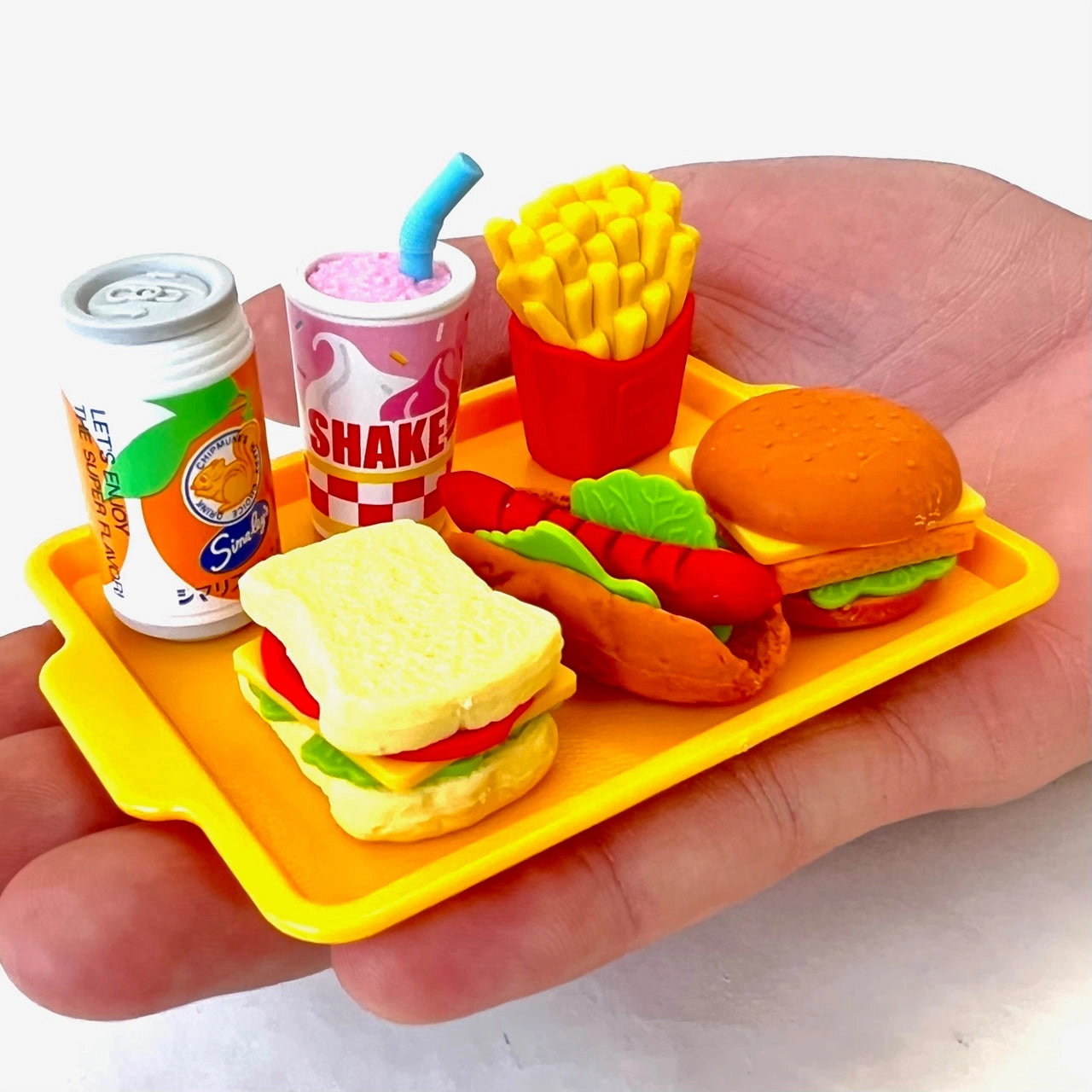38331 IWAKO FAST FOOD ERASER CARD-10 CARDS