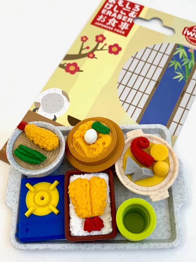 383361 IWAKO JAPANESE FOOD BOARD ERASER CARD-SINGLE