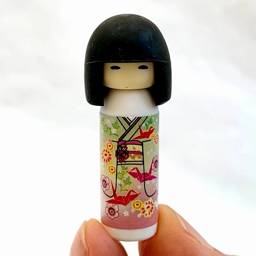 38346 IWAKO DOLL AND CAT ERASER CARD-10 CARDS