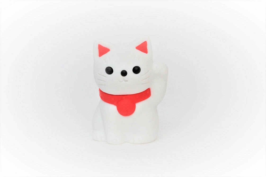 38346 IWAKO DOLL AND CAT ERASER CARD-10 CARDS