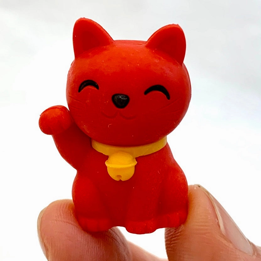 38346 IWAKO DOLL AND CAT ERASER CARD-10 CARDS
