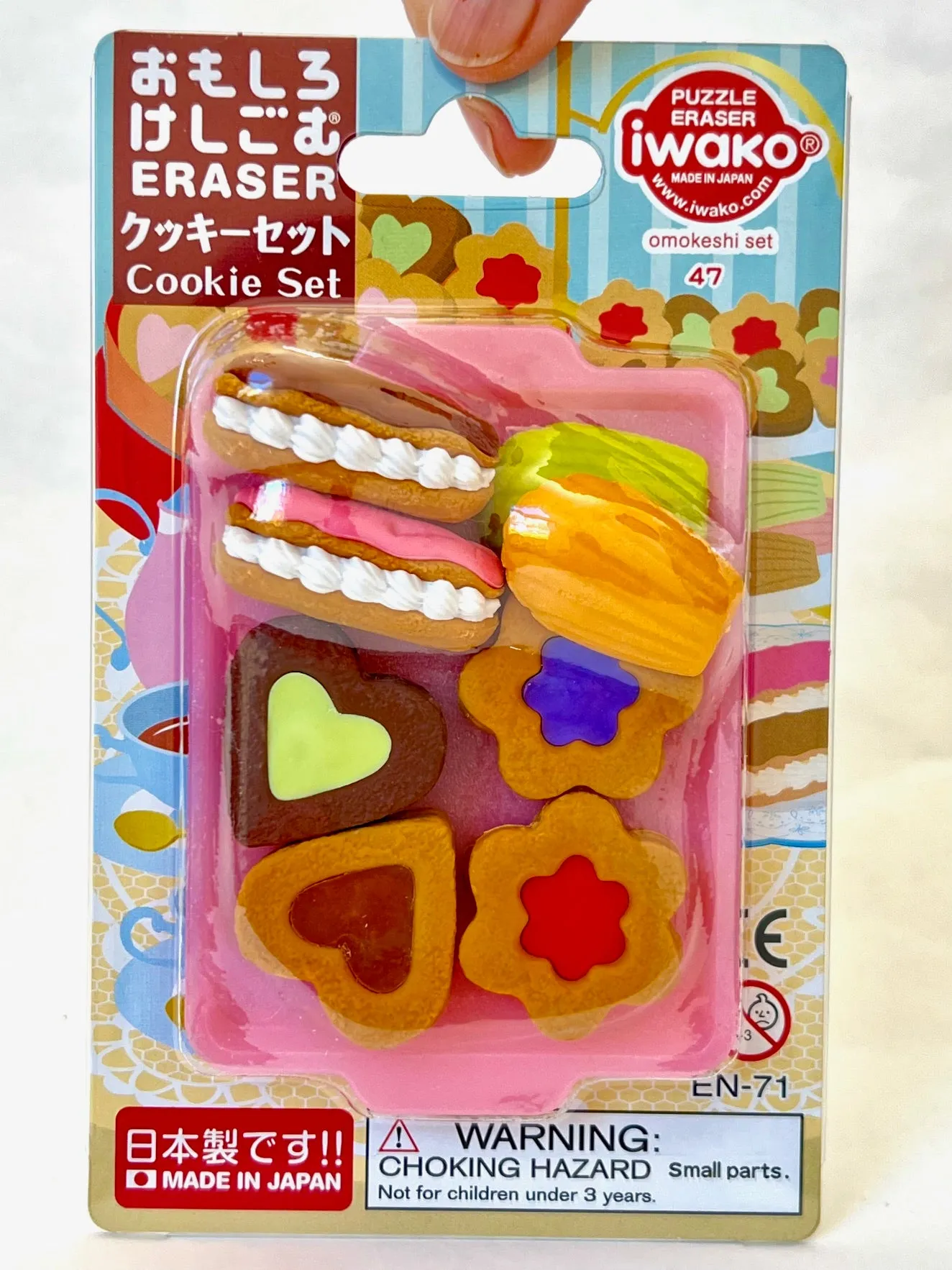 383741 COOKIES ERASER CARD-SINGLE