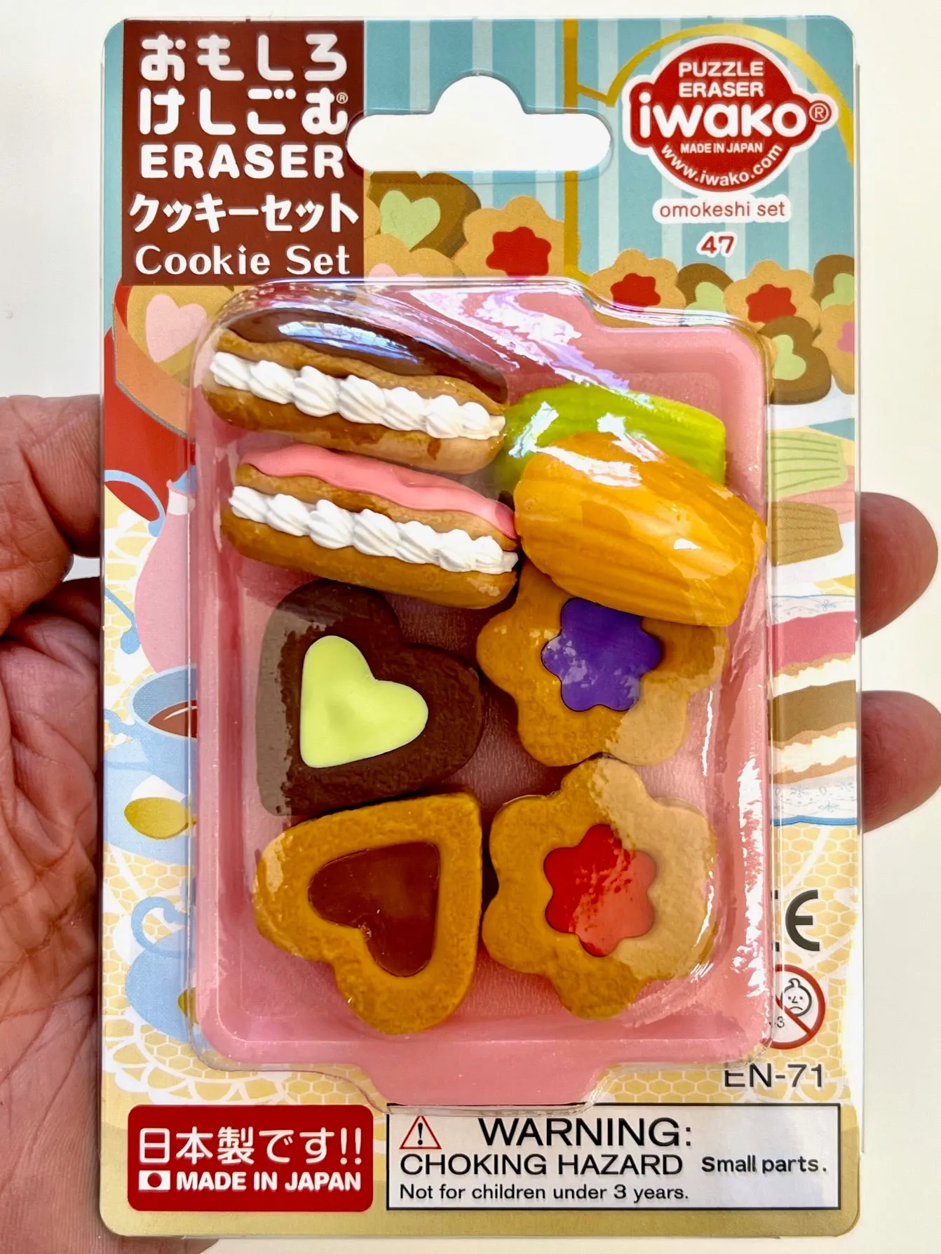 383741 COOKIES ERASER CARD-SINGLE