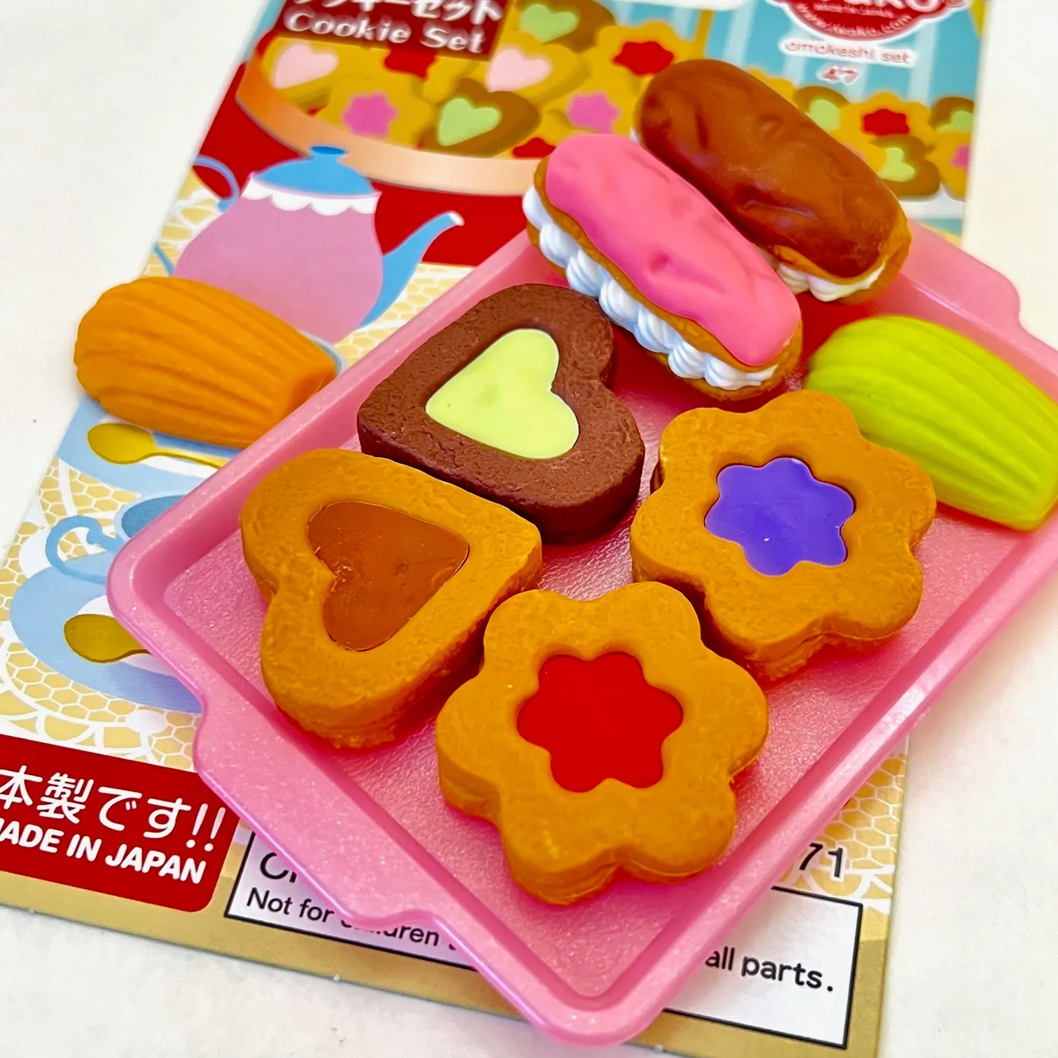 383741 COOKIES ERASER CARD-SINGLE