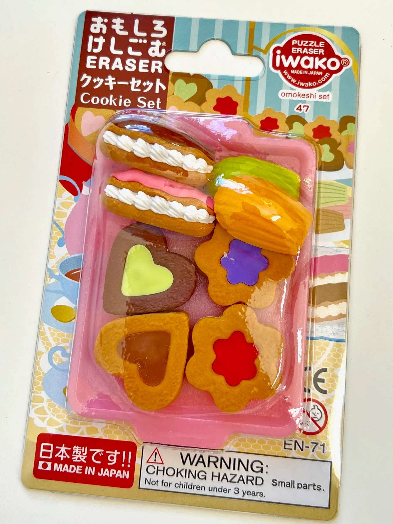 383741 COOKIES ERASER CARD-SINGLE