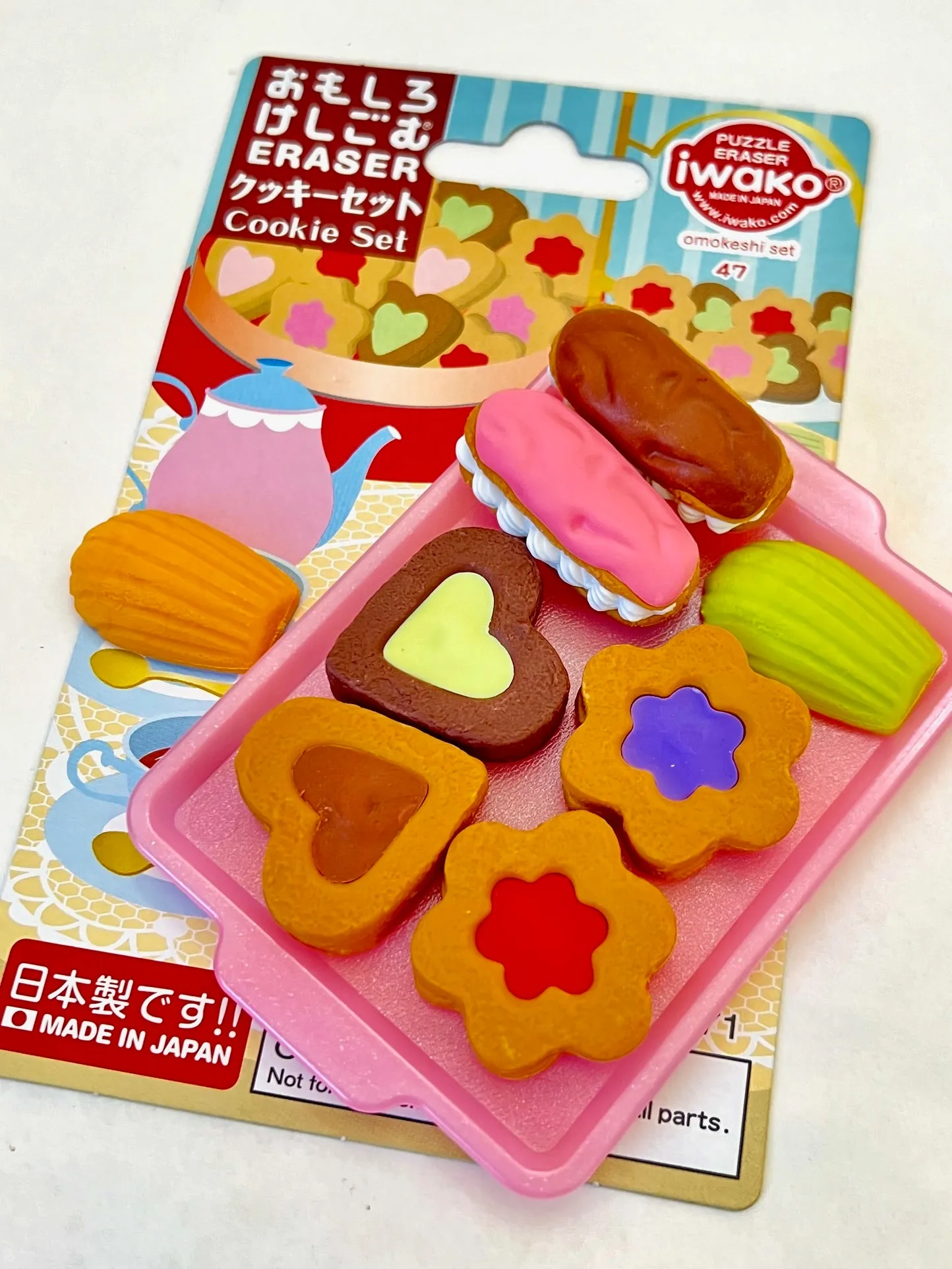383741 COOKIES ERASER CARD-SINGLE