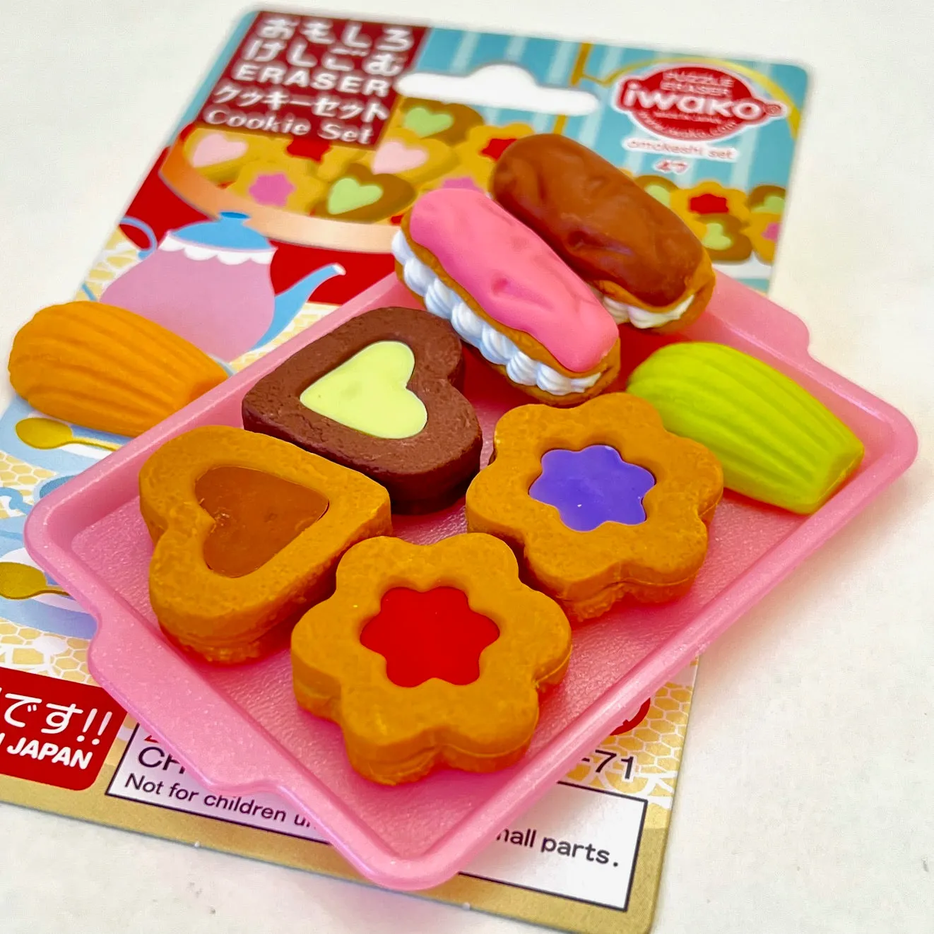 383741 COOKIES ERASER CARD-SINGLE