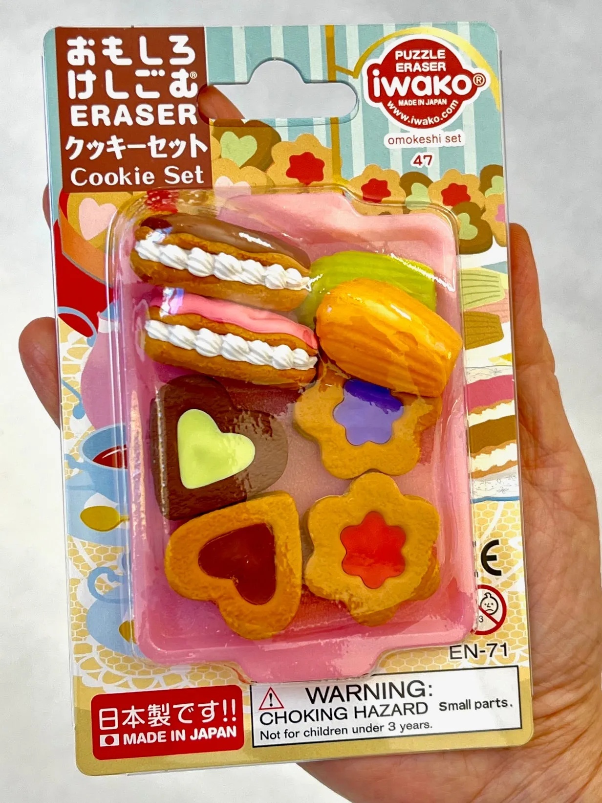 383741 COOKIES ERASER CARD-SINGLE