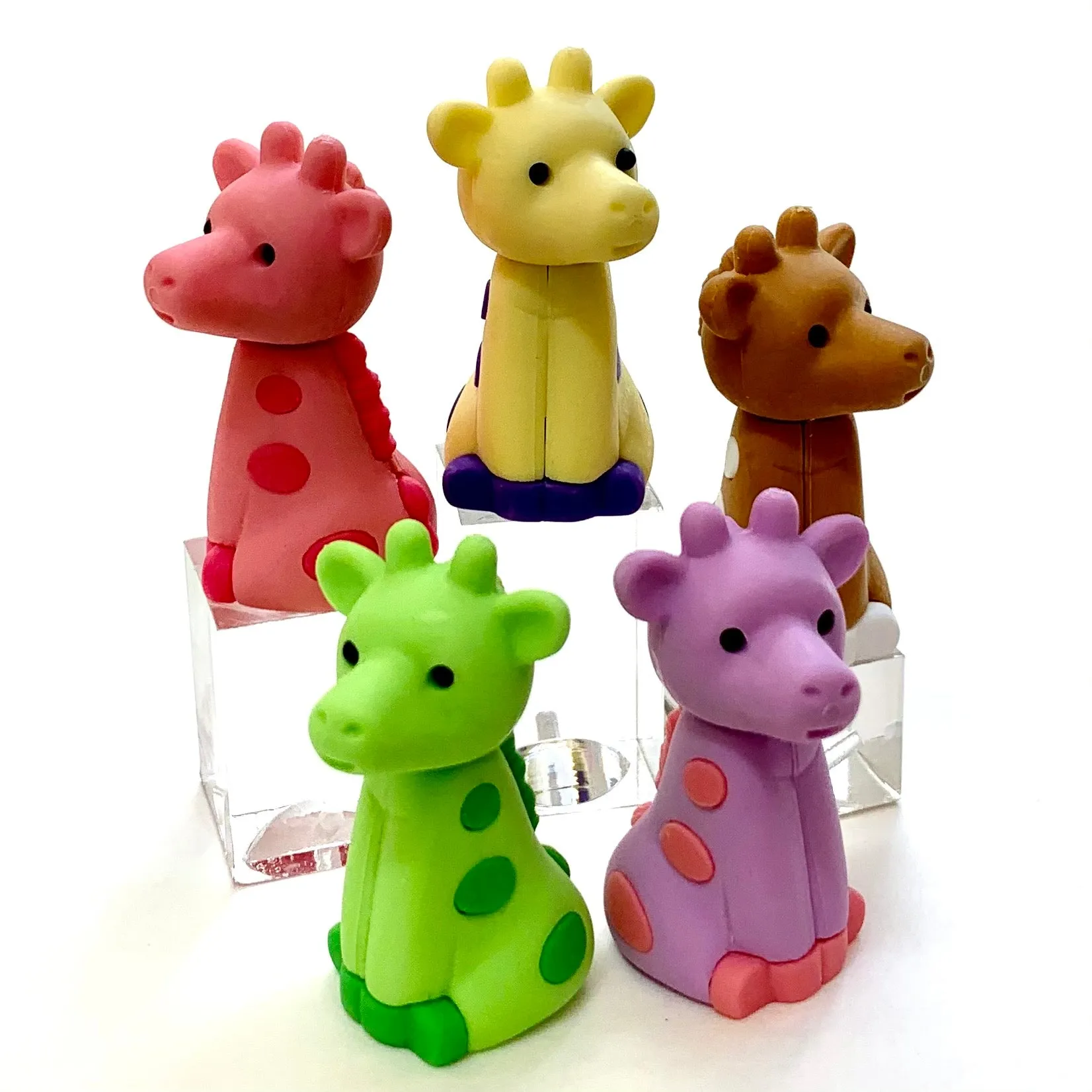 384511 IWAKO Colorz Giraffe -1 box of 5 Erasers