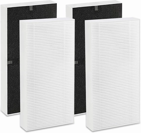 4 Pack Febreze Air Purifier Filter Replacement for FRF102B - Compatible with Honeywell U Filter HRF201B - Fits Honeywell Tabletop & Tower HHT270, HHT290 Series
