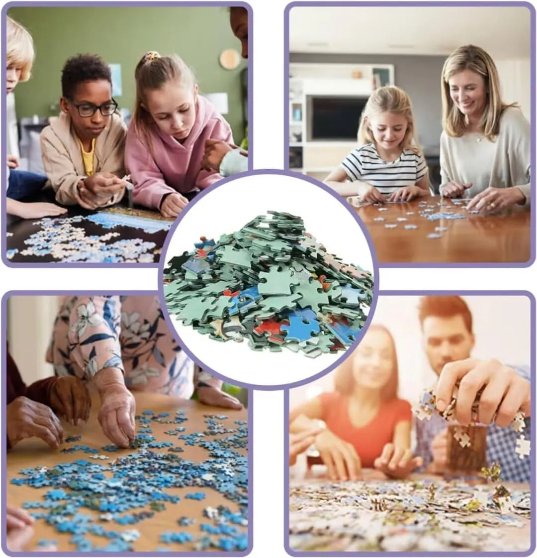 500 Piece Jigsaw Puzzle for Adults Bass Fish Dragonfly Sunset Challenging and Dynamic Puzzle Game for Adults Fishermen Wall Decor Gift Family Game Night Fun