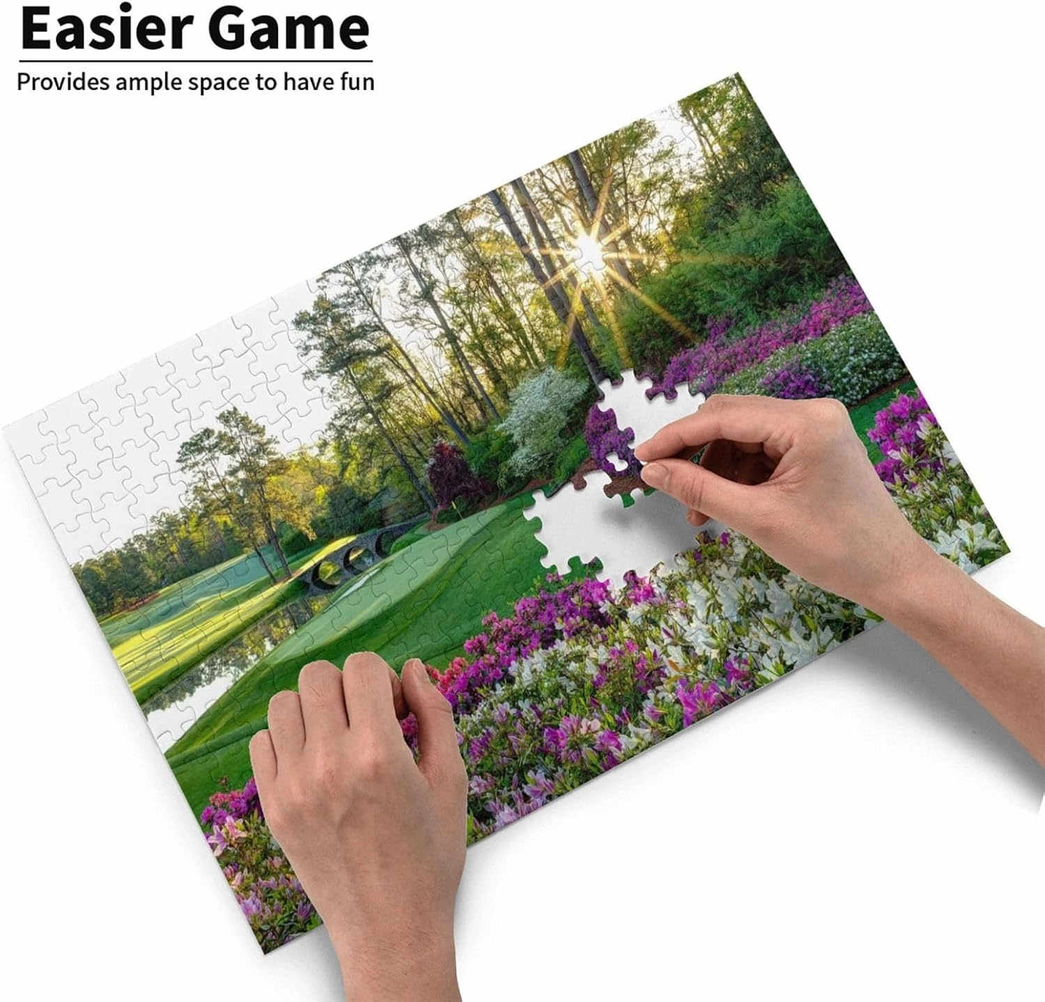 500 Piece Masters Championship National National Golf Course Landscape Large Jigsaw Puzzles for Adults Educational Toy for Kids Creative Games Entertainment Wooden Puzzles Home Decoration