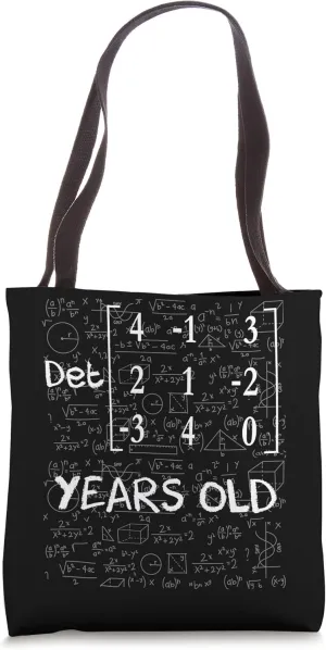 59th birthday 59 years old With Matrix Determinant Math Geek Tote Bag