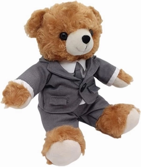 8" Plush Bear Dressing Suit Teddy Bear for Birthday