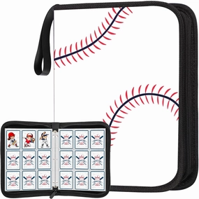 900 Pockets Baseball Card Binder for Trading Cards, Display Case with Baseball Card Sleeves Holder Protectors Set for Football Sports Cards