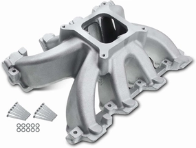 A-Premium Cathedral Port Single Plane Intake Manifold Compatible with Chevy small block GM LS1 LS2 4.8L 5.3L 6.0L