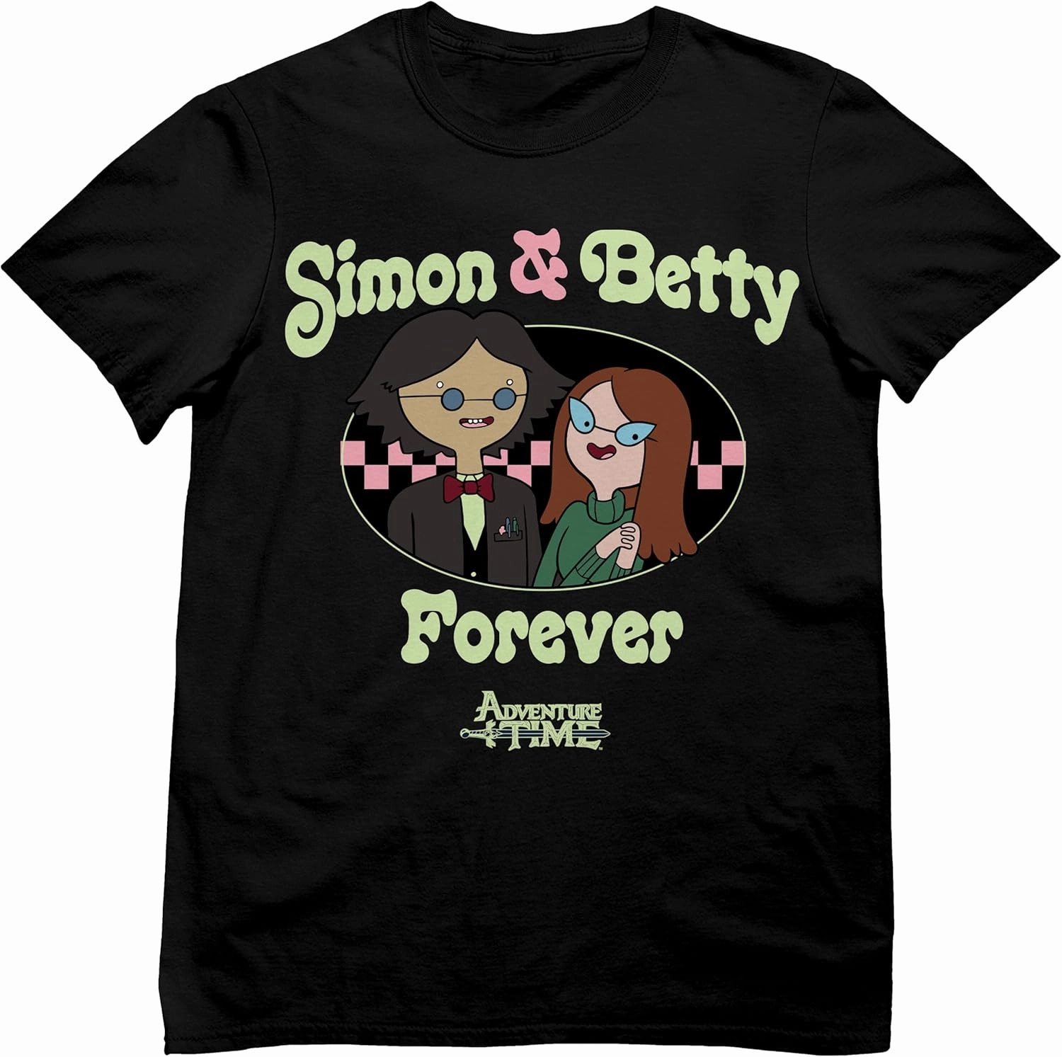 Adventure Time Simon & Betty Forever Cartoon Casual Adult Unisex Men's & Women's Short Sleeve T-Shirt