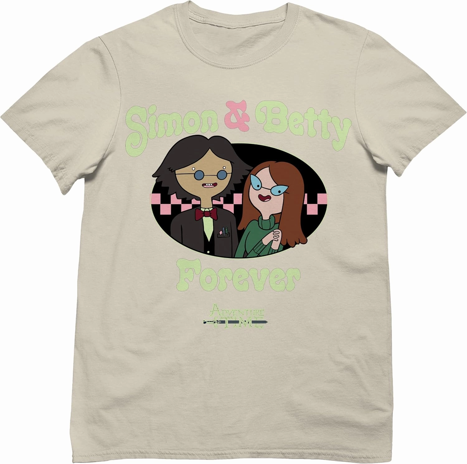 Adventure Time Simon & Betty Forever Cartoon Casual Adult Unisex Men's & Women's Short Sleeve T-Shirt