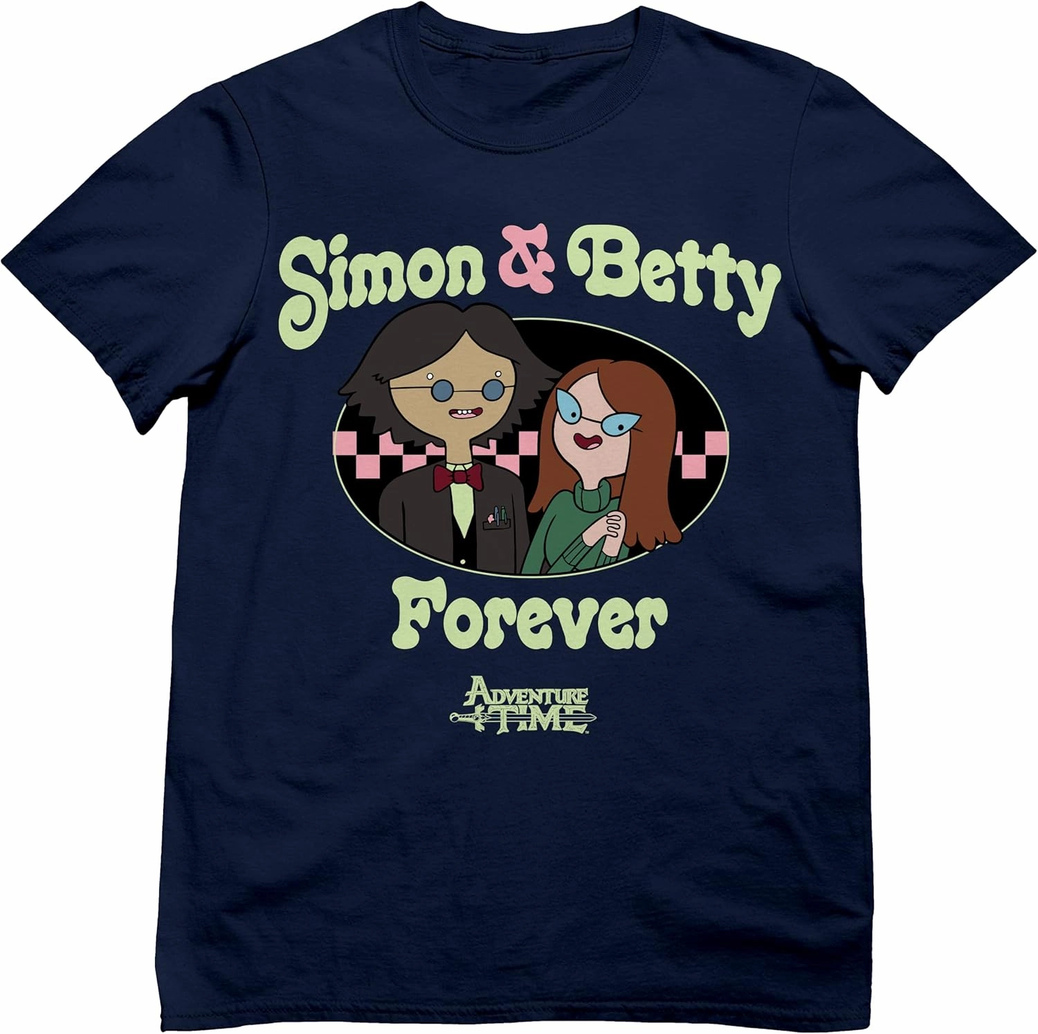 Adventure Time Simon & Betty Forever Cartoon Casual Adult Unisex Men's & Women's Short Sleeve T-Shirt