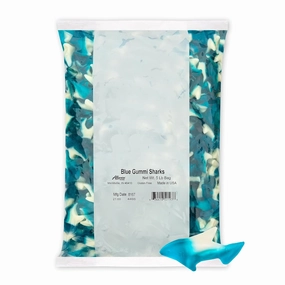 Albanese World's Best Blue Gummi Sharks, 5lbs of Candy