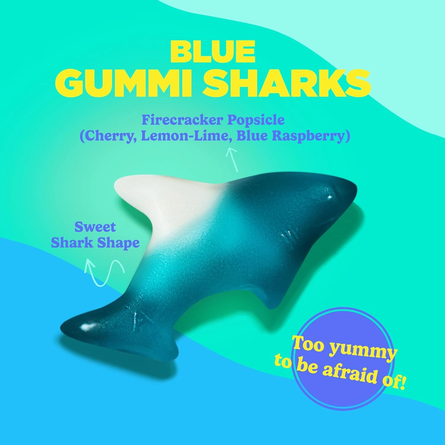 Albanese World's Best Blue Gummi Sharks, 5lbs of Candy