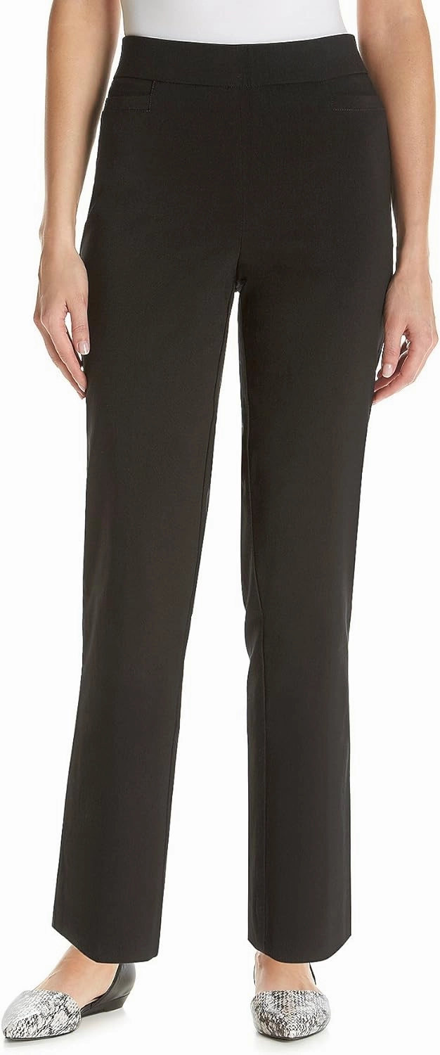 Alfred Dunner Women's Allure Slimming Missy Stretch Pants-Modern Fit