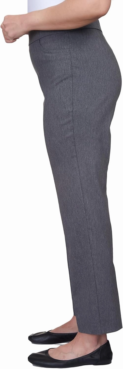 Alfred Dunner Women's Allure Slimming Missy Stretch Pants-Modern Fit