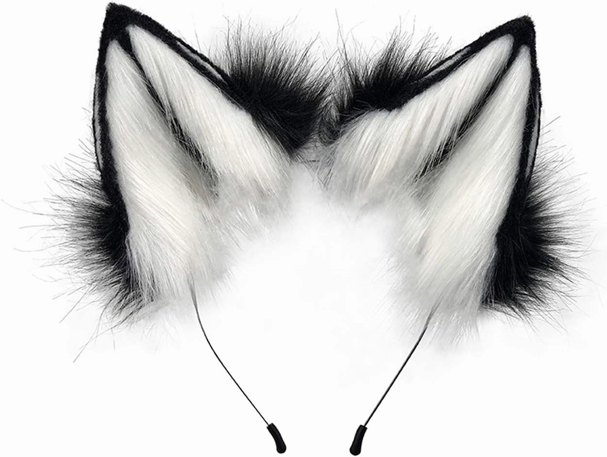 Anbiliwobo Wolf Fox Furry Ears Headwear Halloween Cosplay Cat Ears Headband