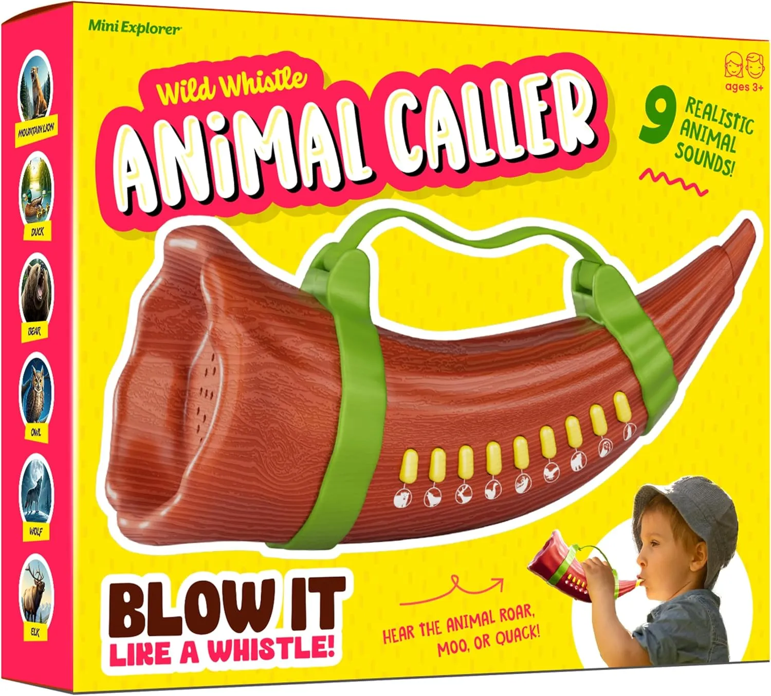 Animal Caller for Kids Rechargeable - Kids Outdoor Toys Gifts - Outdoor Toys for Boys Ages 3 4 5 6 7 Years - Toy for 4 Year Old Boys - 3 Year Old Boy Gift - 3-5, 4-6, 5-7 - Boy Birthday Gifts