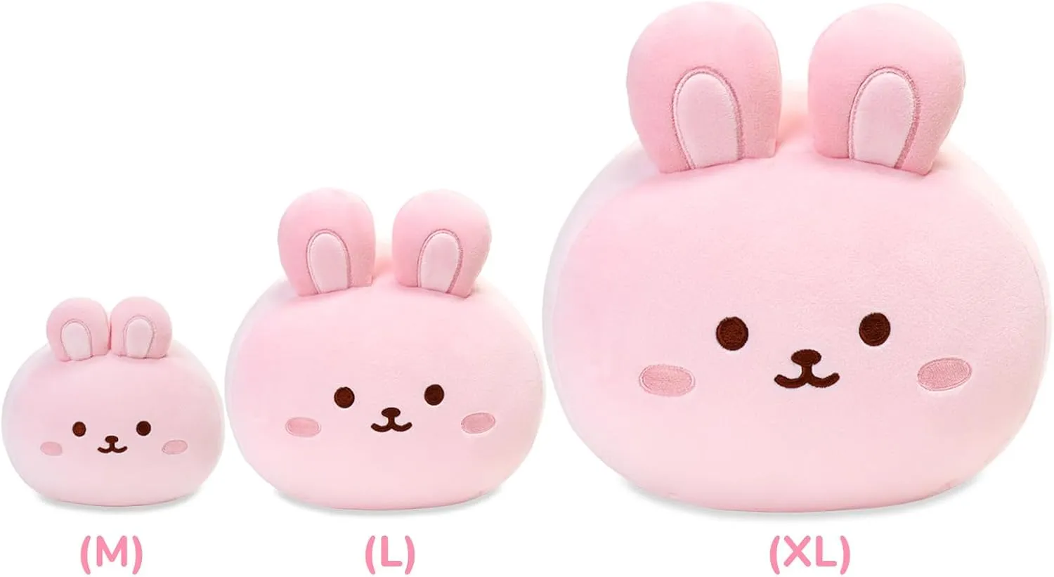 Anirollz Stuffed Animal Plush Toy – 10" Medium Plush Doll | Soft, Squishy, Cute, Comfort, Safe | Birthday Gift Pillow with Cute Character Pink Bunny Rabbit Bunniroll