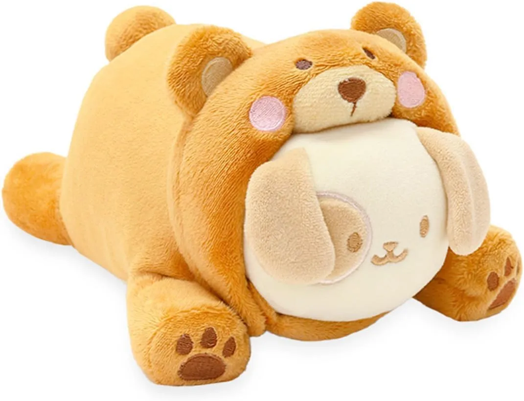 Anirollz Stuffed Animal Plush Toy Fall Animals Bear Puppiroll Small Outfitz Plush Doll | Soft, Squishy, Warm, Cute, Comfort, Safe Birthday Gift Kawaii