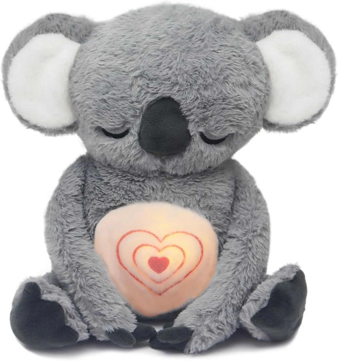 Anxiety Relief Koala Breathing Sleeping Otter Plush Stress Relief Stuffed Animal for Anxiety Sleepy Koala Arrily Calming Otter Toy with Rhythmic Breathing Music Light