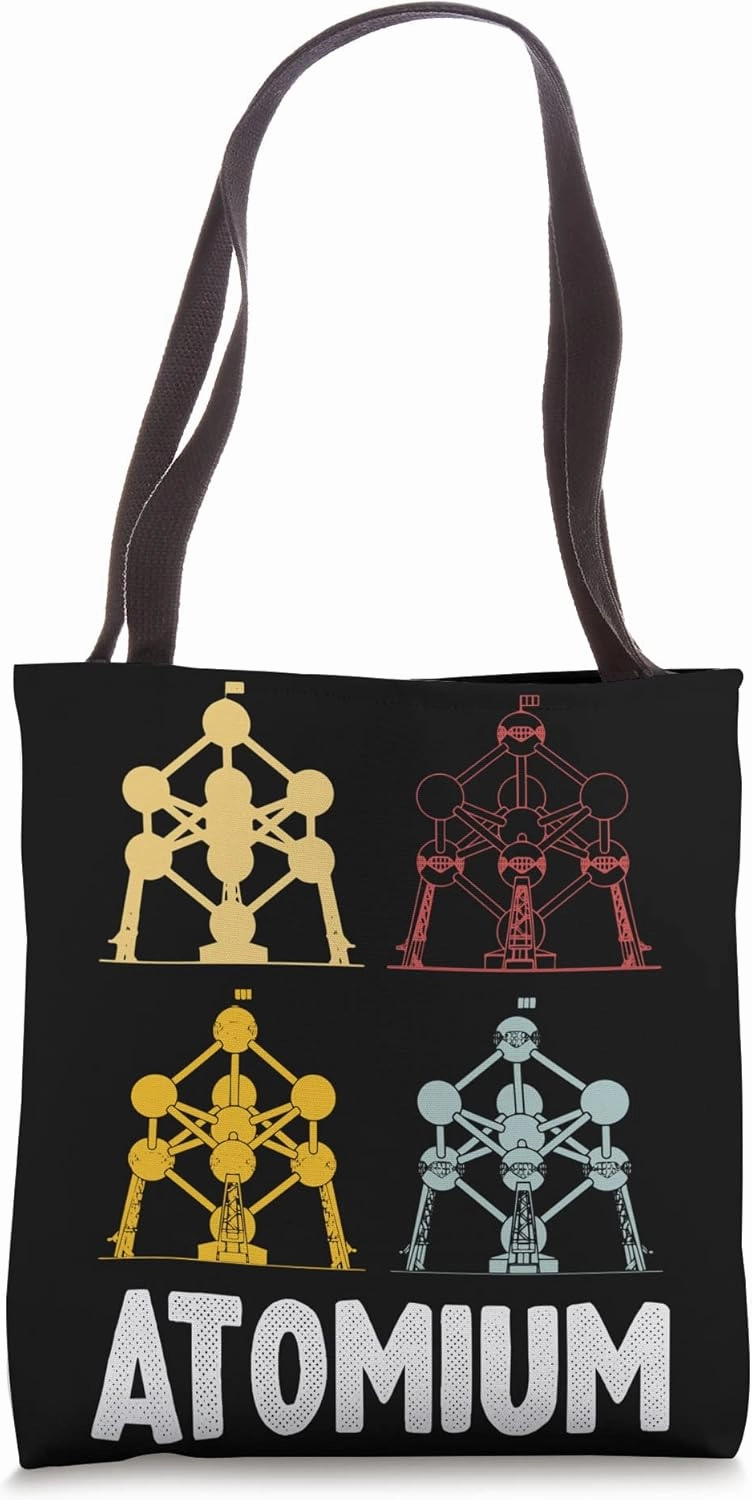 Atomium Atomic nucleus from Brussels Physic Science Tote Bag