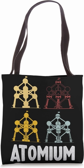 Atomium Atomic nucleus from Brussels Physic Science Tote Bag