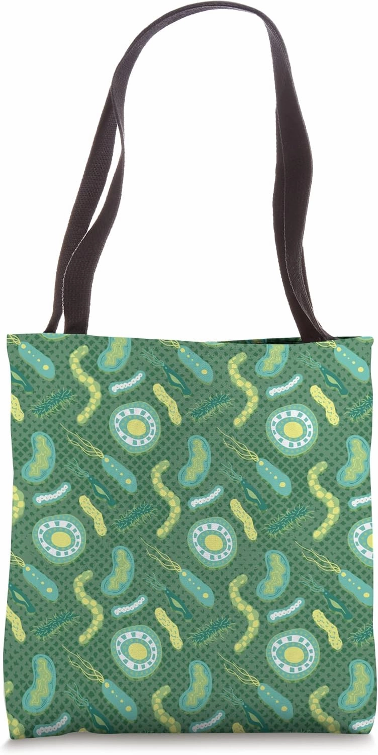 Bacteria Pattern Microbiology Biology Science Bacteria Tote Bag